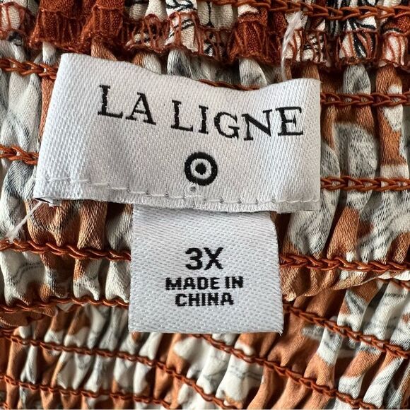 LaLigne Brown Floral‎ Cottagecore Midi Dress -- 3XL - Picture 13 of 13